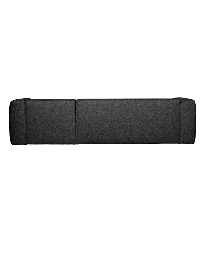 Bean Ecksofa mit Kissen, Dunkelgrau, Melangegewebe, rechts, Ansicht 4