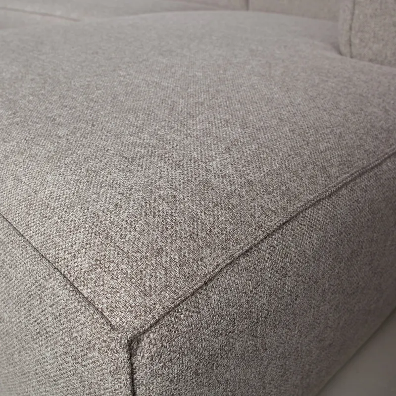 Bean Ecksofa mit Kissen, Hellgrau, Polyester, rechts, Detail, Ansicht 2