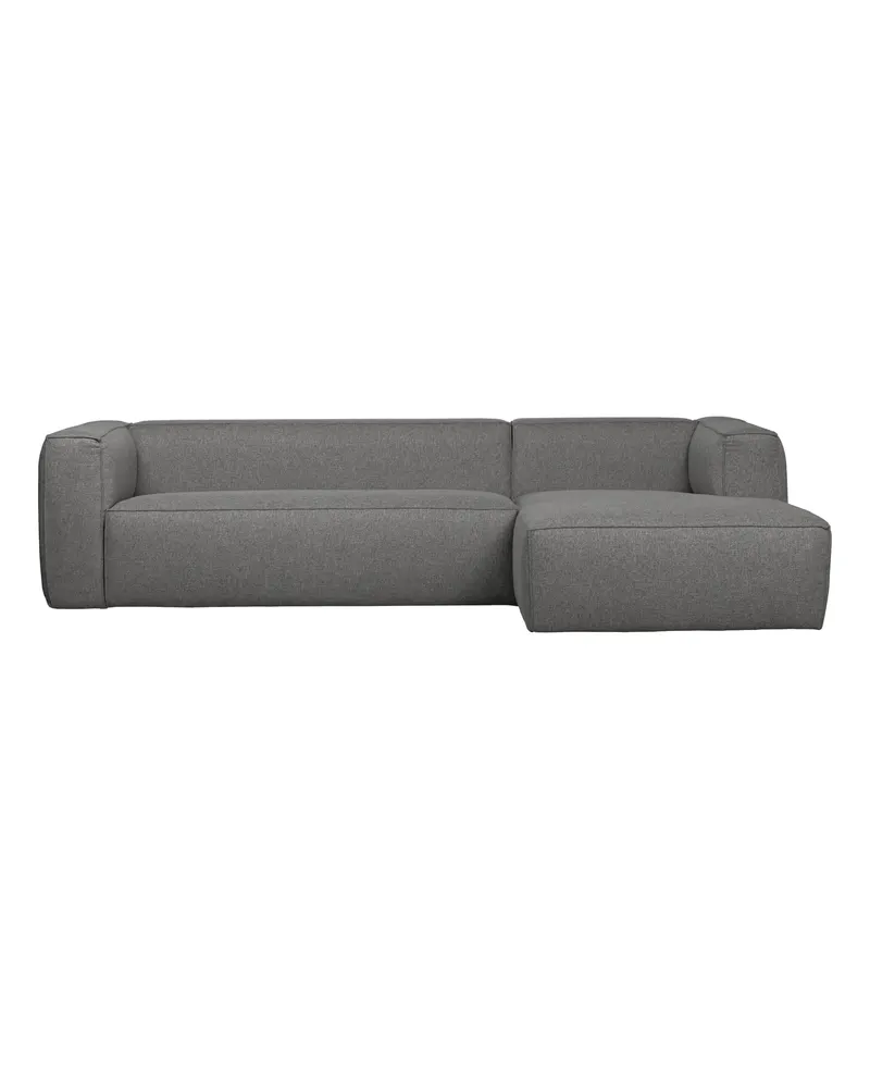Bean Ecksofa mit Kissen, Mittelgrau, Polyester, rechts, Ansicht 3