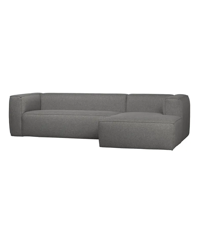 Bean Ecksofa mit Kissen, Mittelgrau, Polyester, rechts, Ansicht 4