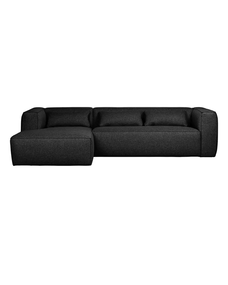 Bean Ecksofa mit Kissen, links, Dunkelgrau, Ansicht 1
