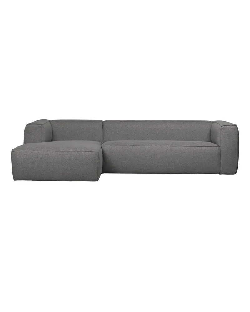 Bean Ecksofa mit Kissen, links, Mittelgrau, Ansicht 2