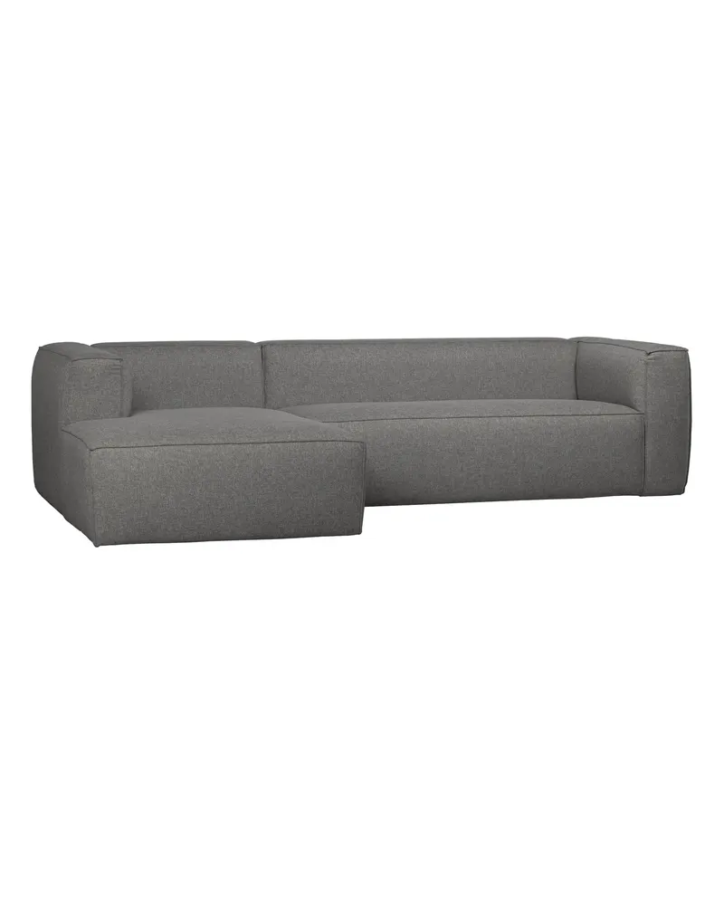 Bean Ecksofa mit Kissen, links, Mittelgrau, Ansicht 3