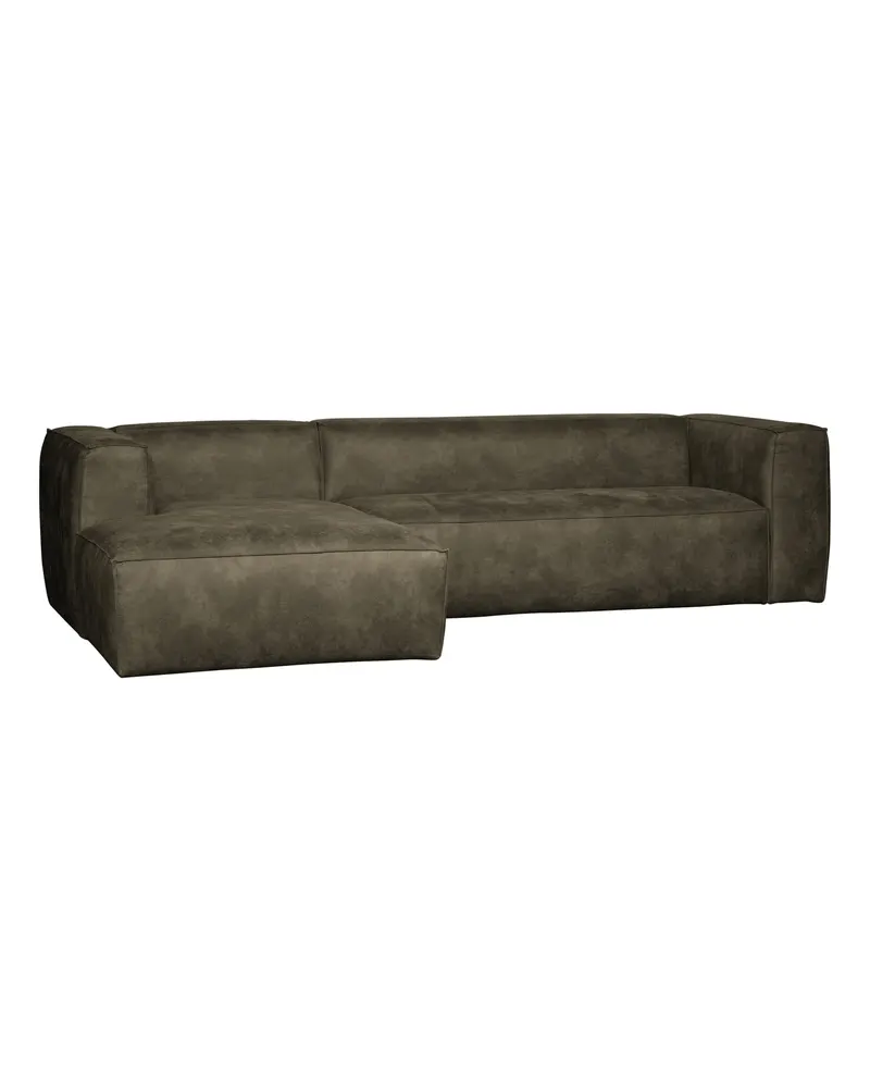 Bean Ecksofa links, Army, Lederbezug, Ansicht 2
