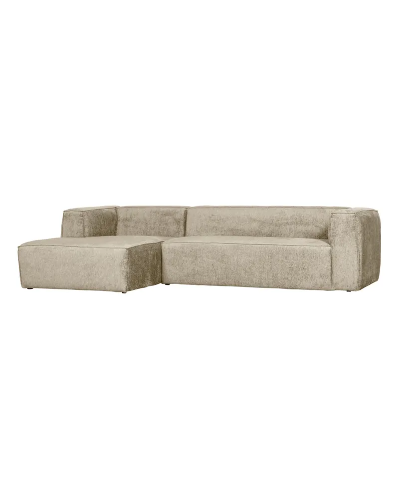 Bean Ecksofa links, Buttermilk, Struktursamt, Ansicht 1