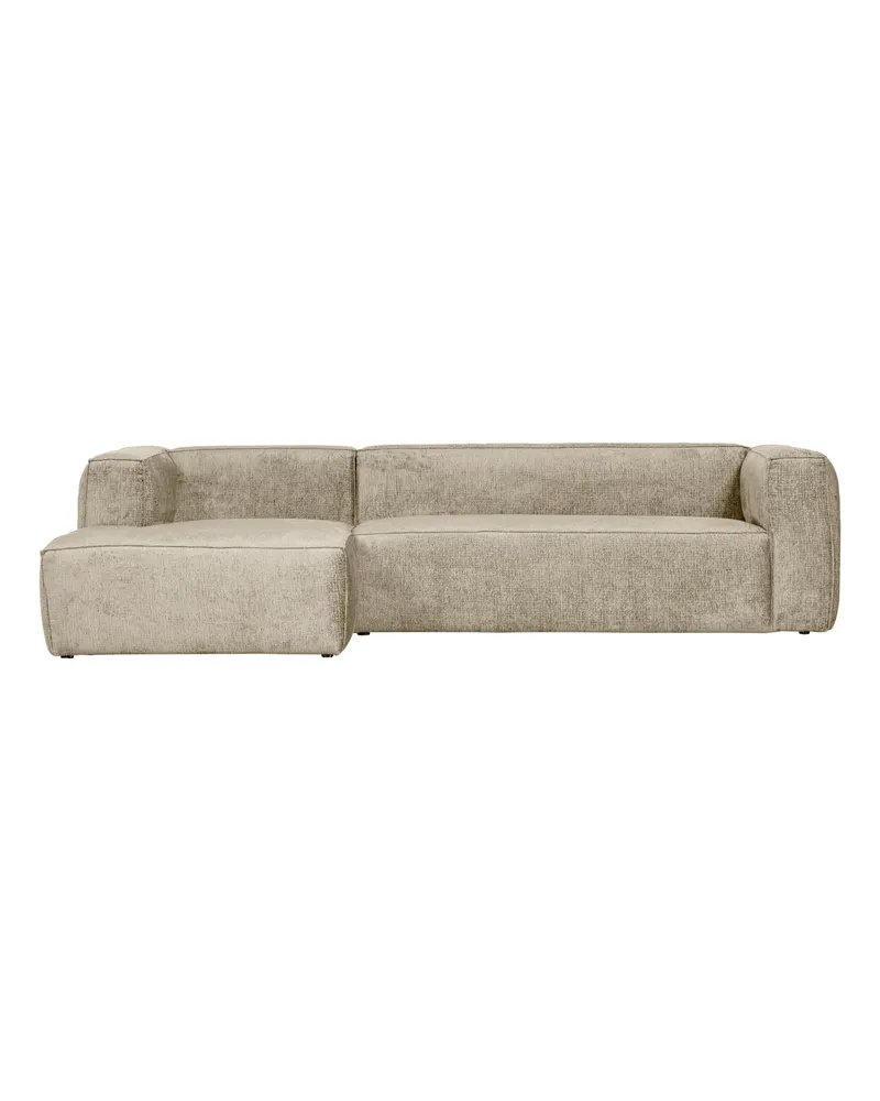 Bean Ecksofa links, Buttermilk, Struktursamt, Ansicht 2