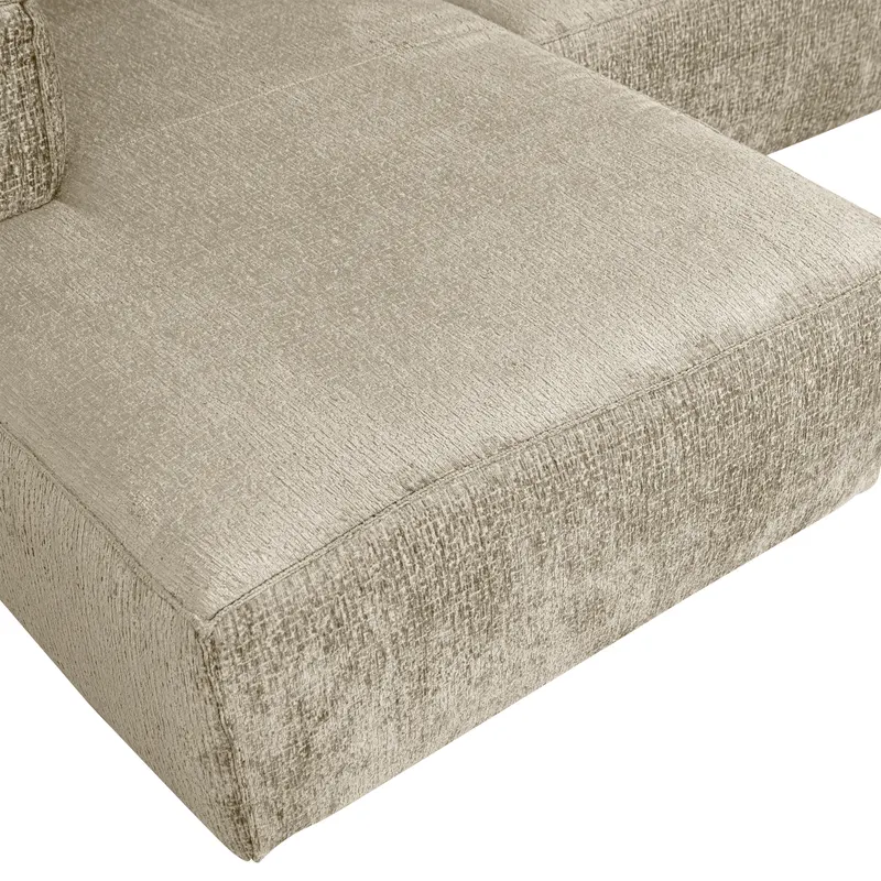 Bean Ecksofa links, Buttermilk, Struktursamt, Detail, Ansicht 1