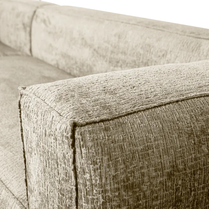 Bean Ecksofa links, Buttermilk, Struktursamt, Detail, Ansicht 2