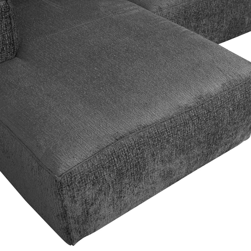 Bean Ecksofa links, Cloud sky, Struktursamt, Detail, Ansicht 1
