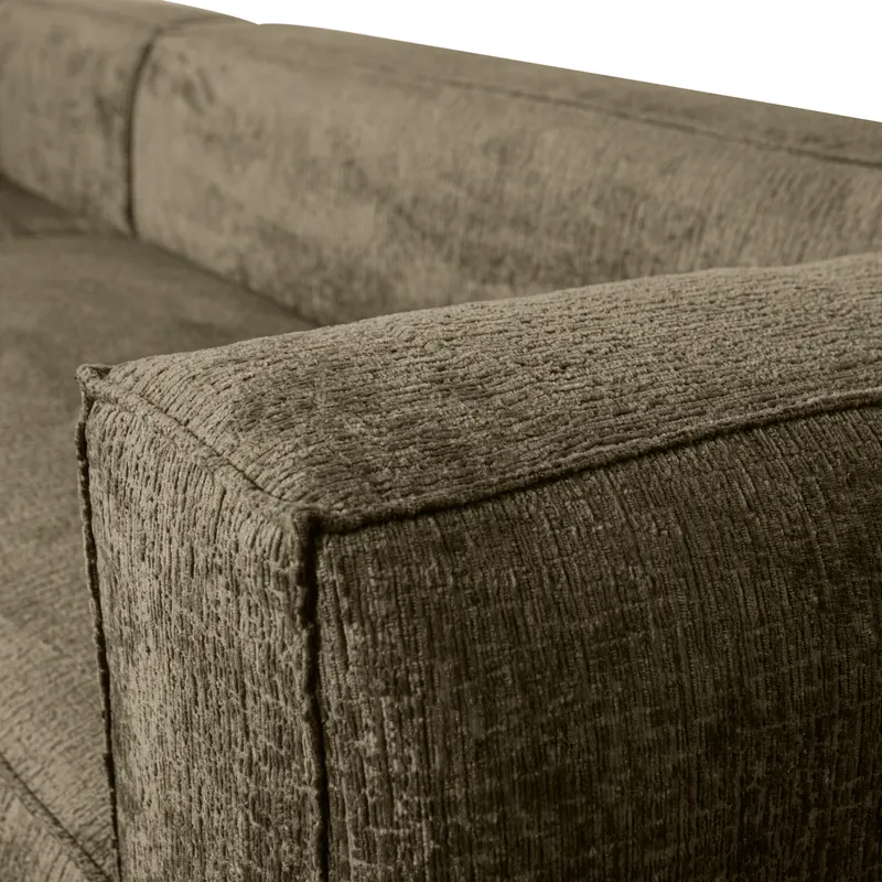 Bean Ecksofa links, Moss, Struktursamt, Detail, Ansicht 2