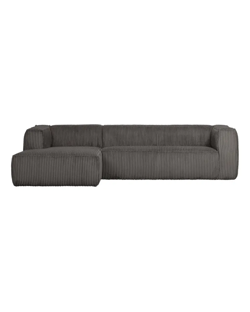 Bean Ecksofa links, Terrazzo, Rippstoff, Ansicht 1
