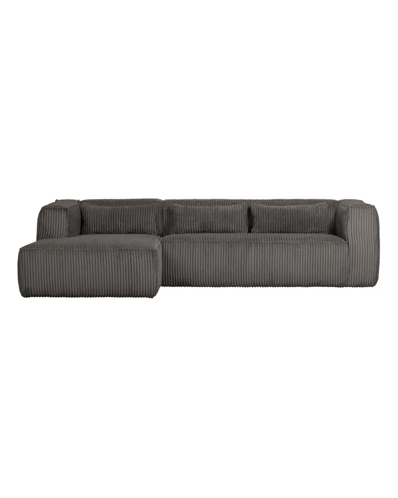 Bean Ecksofa links, Terrazzo, Rippstoff, Ansicht 2