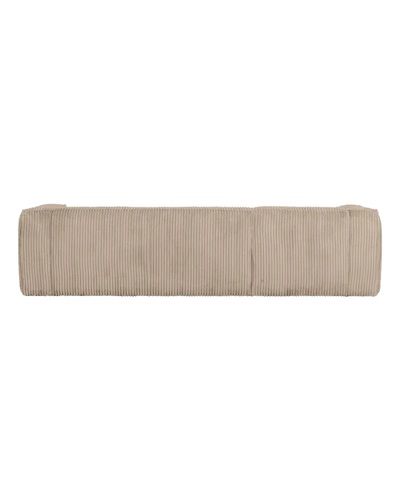 Bean Ecksofa links, Travertin, Rippstoff, Ansicht 4