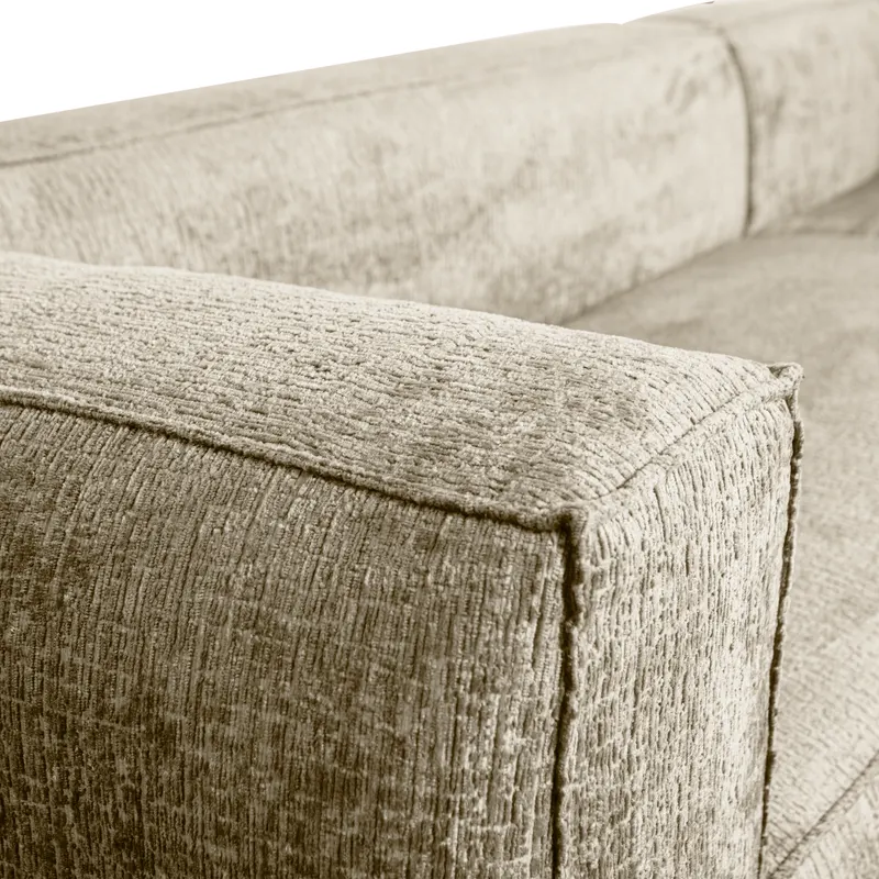 Bean Ecksofa rechts, Buttermilk, Struktursamt, Detail, Ansicht 2