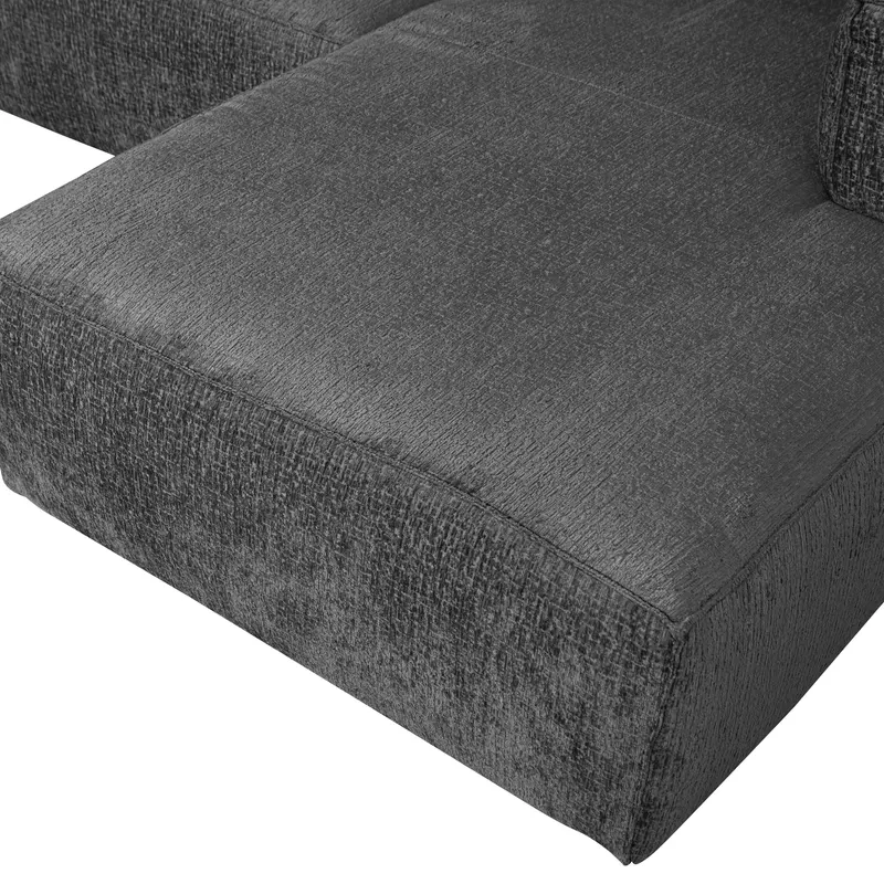 Bean Ecksofa rechts, Cloud sky, Struktursamt, Detail, Ansicht 1