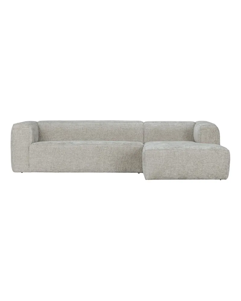 Bean Ecksofa rechts, Natur, Chunky-Melange