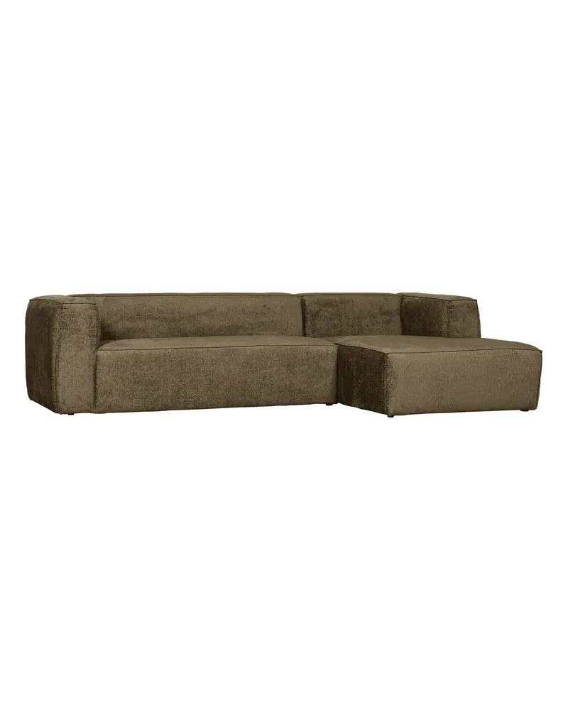 Bean Ecksofa rechts, Moss, Struktursamt, Ansicht 1