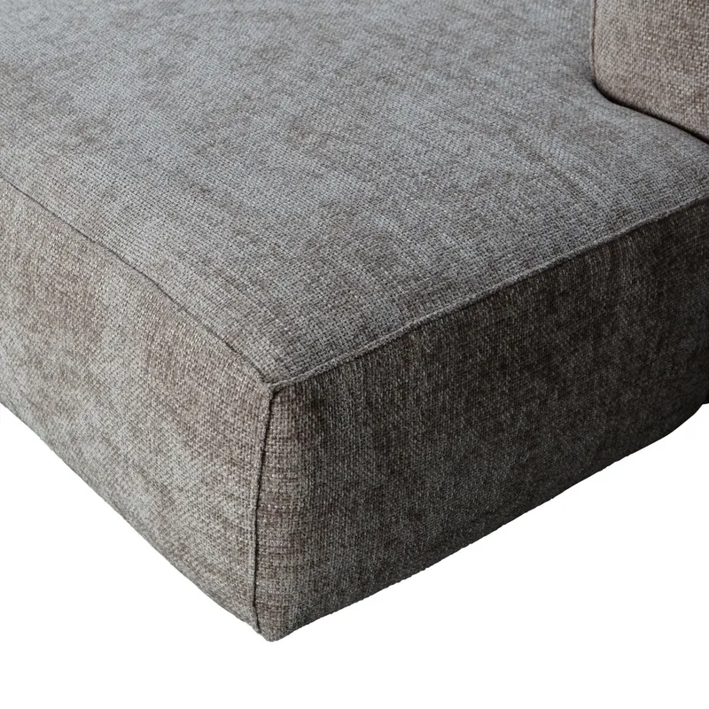 Bean Ecksofa rechts, Travertin, Chunky-Melange, Detail