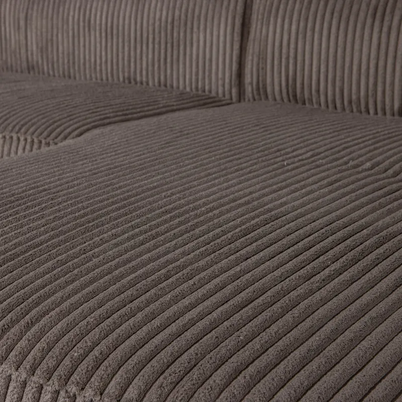 Bean Ecksofa rechts, Mud, Rippstoff, Detail, Ansicht 2