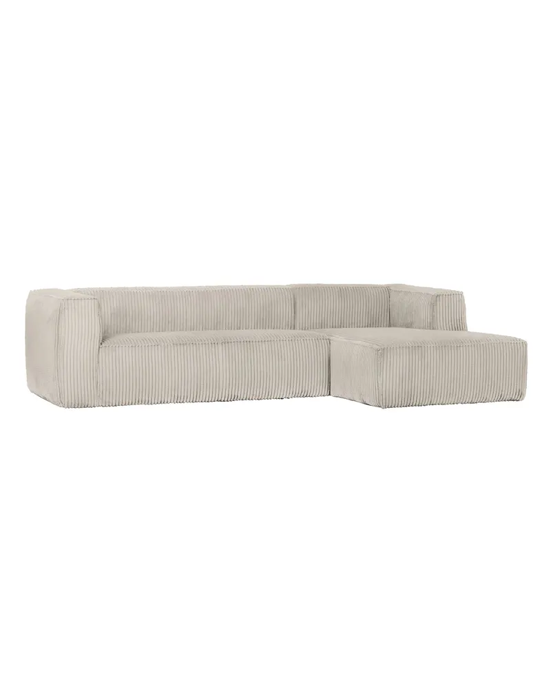 Bean Ecksofa rechts, Natur, Rippstoff, Ansicht 2