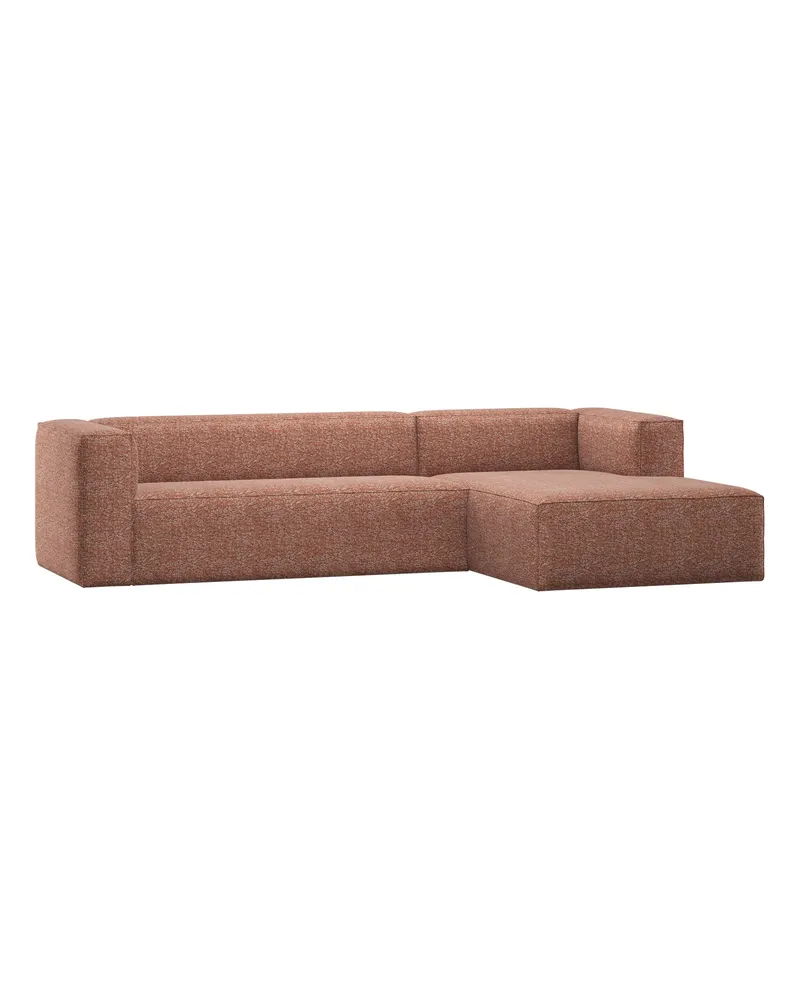 Bean Ecksofa rechts, Terra melange, Melangegewebe