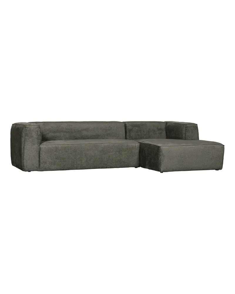 Bean Ecksofa rechts, Wasserpflanze, Struktursamt, Ansicht 1
