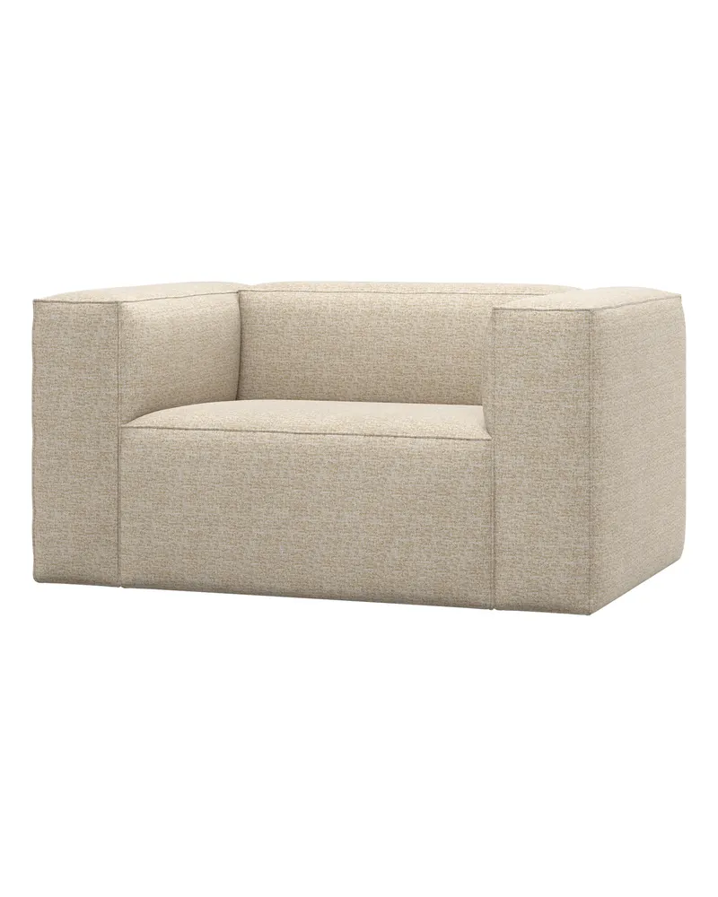 Bean Sessel, Beige melange, Melangegewebe
