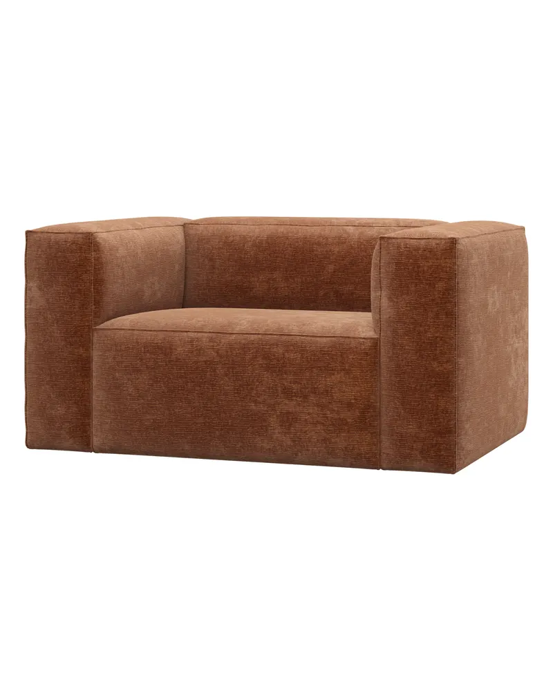 Bean Sessel, Terra, Chenille-Samt