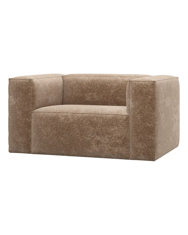 Bean Sessel, Taupe, Chenille-Samt