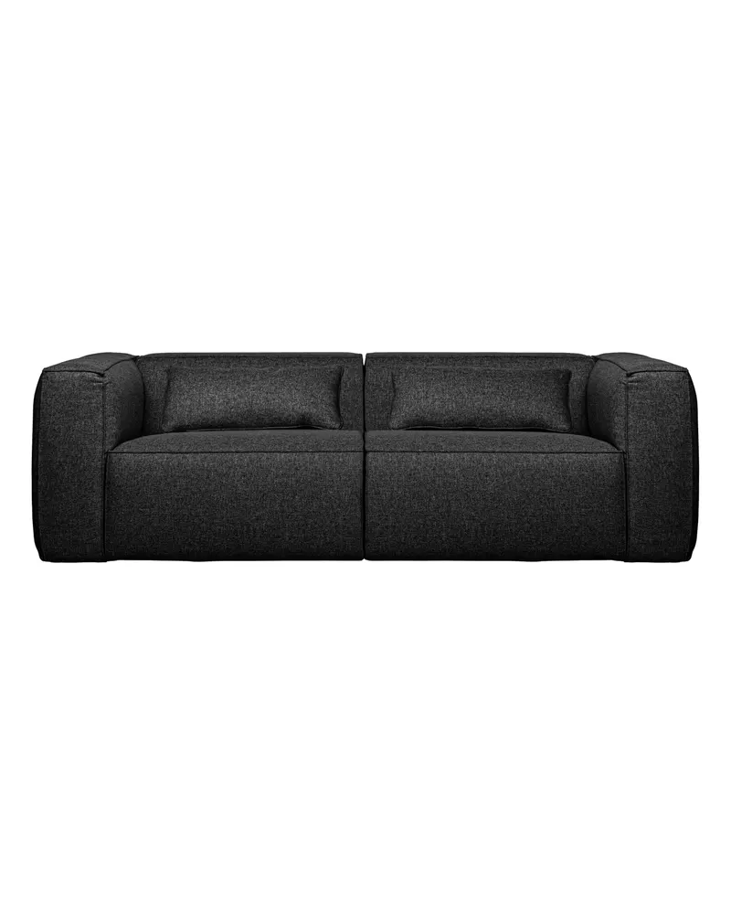 Bean 3,5-Sitzer-Sofa mit Kissen, Dunkelgrau