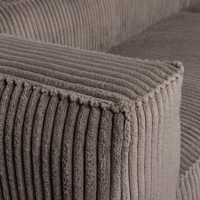 Bean Sofa, Mud, Rippstoff, Detail