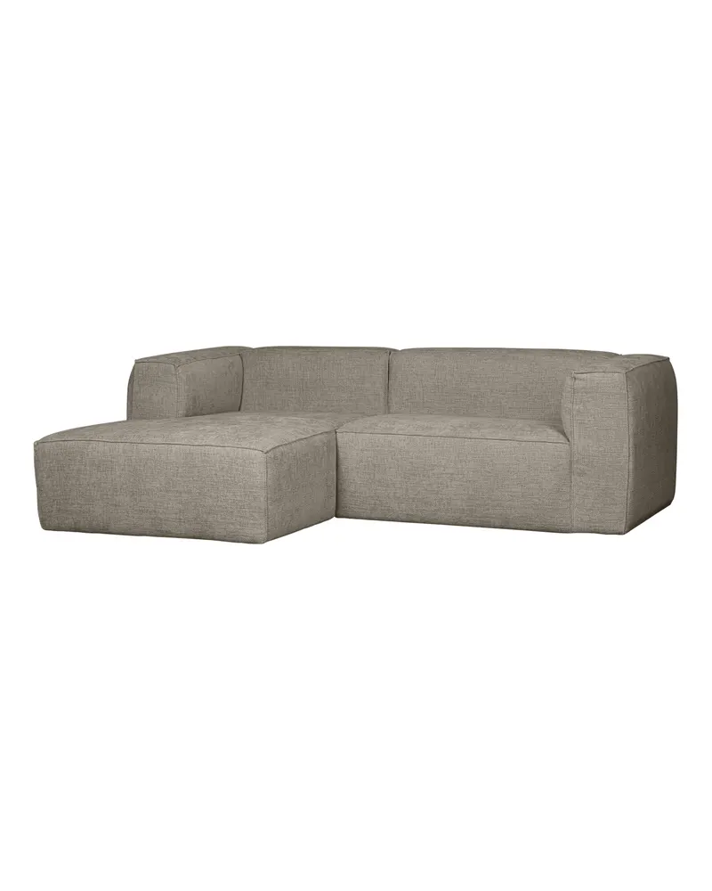 Bean Sofa mit Chaiselongue, Chunky Melange Travertin, links, Ansicht 1