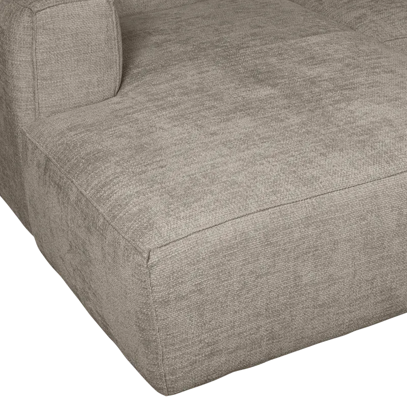 Bean Sofa mit Chaiselongue, Chunky Melange Travertin, links, Detail, Ansicht 2