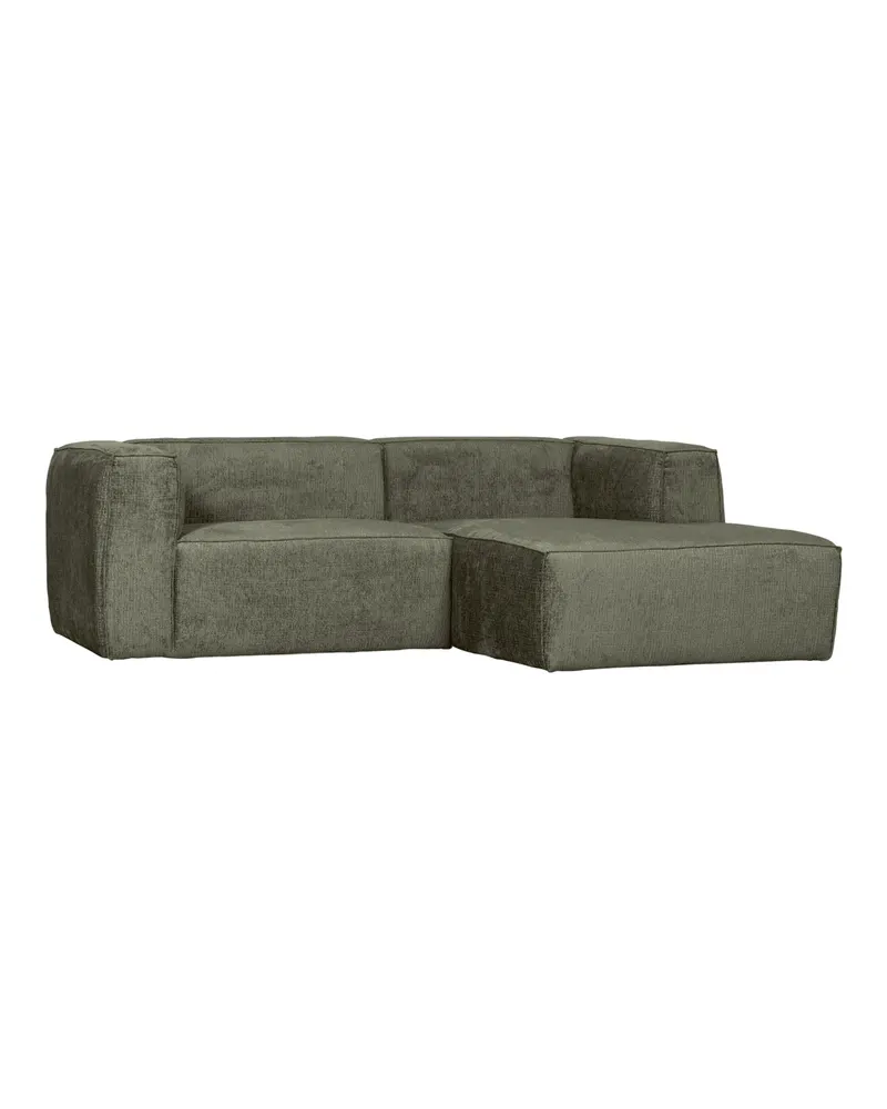 Bean Sofa mit Chaiselongue, Struktursamt Moss, rechts