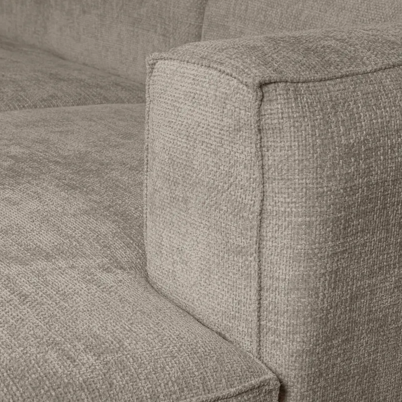 Bean Sofa mit Chaiselongue, Chunky Melange Travertin, rechts, Detail, Ansicht 1
