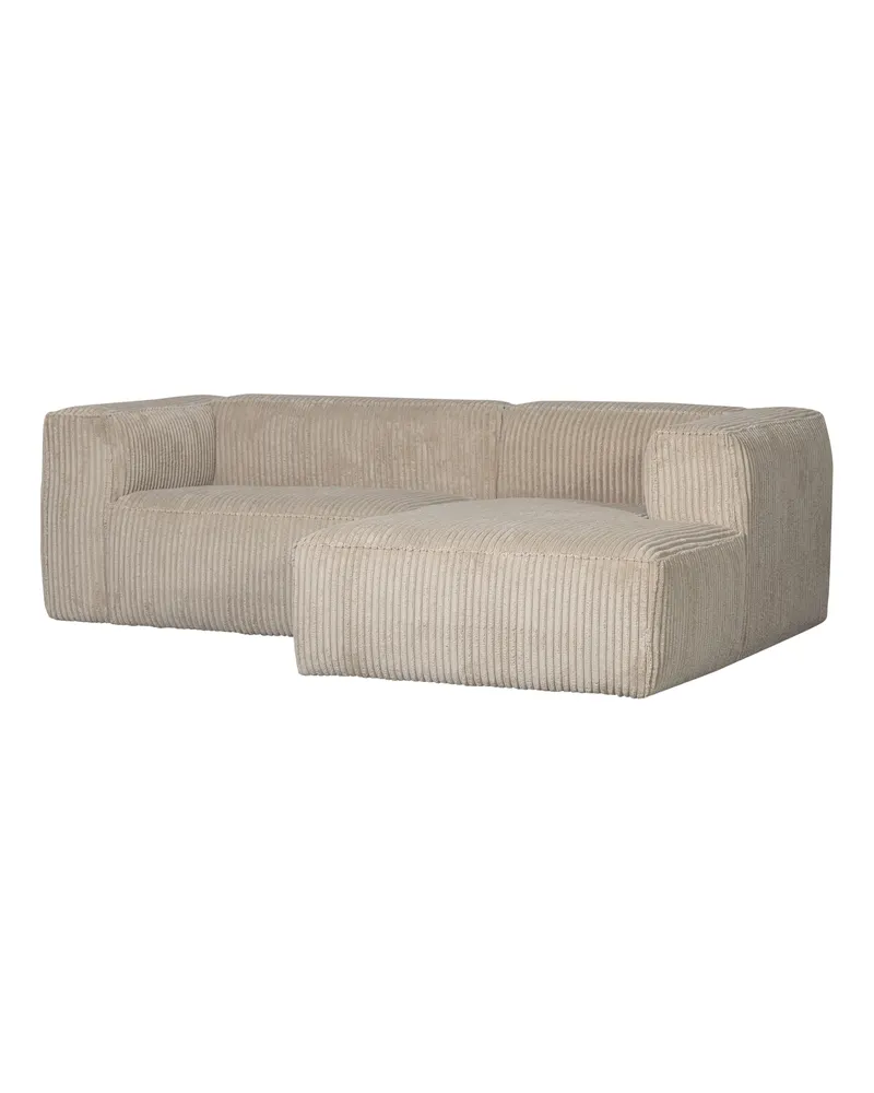 Bean Sofa mit Chaiselongue, Travertin