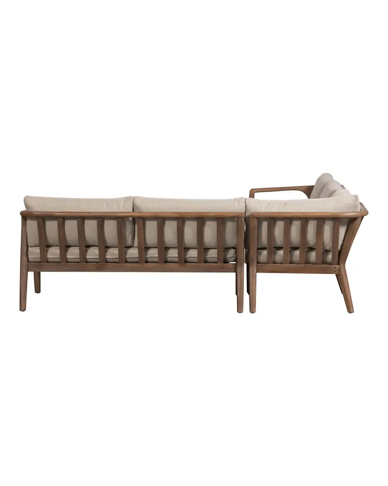Biam Gartenlounge aus Akazienholz, Natur/Sand, Ansicht 4