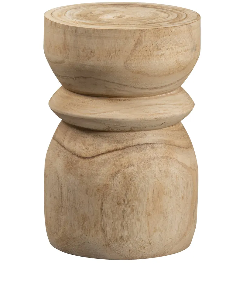 Bikkel Hocker aus Paulownia, Natur