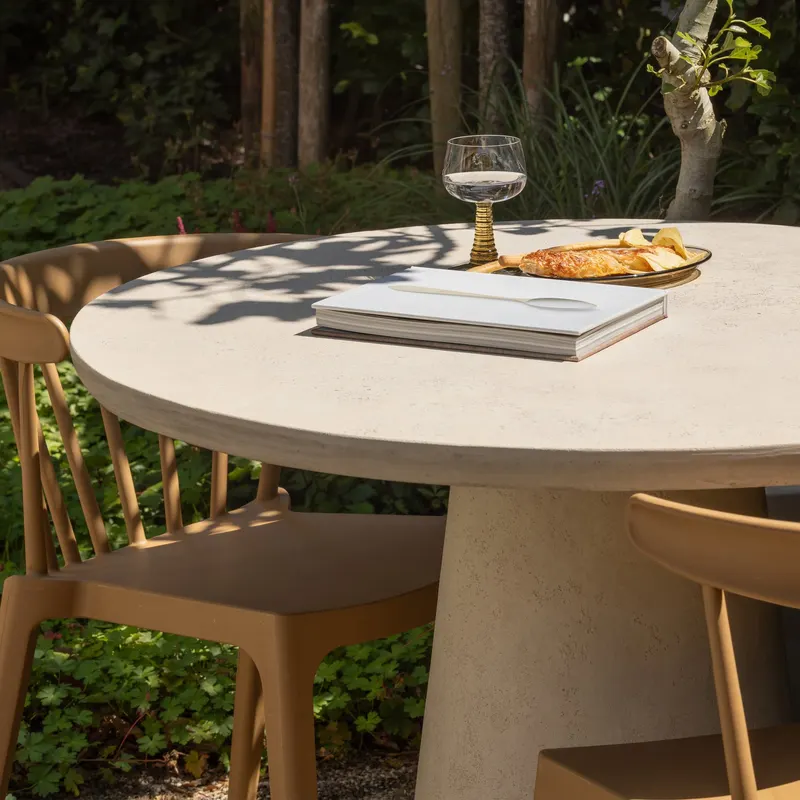 Bliss Gartenstuhl mit Sprossenlehne, Karamell melange, im Wohnraum, Ansicht 2