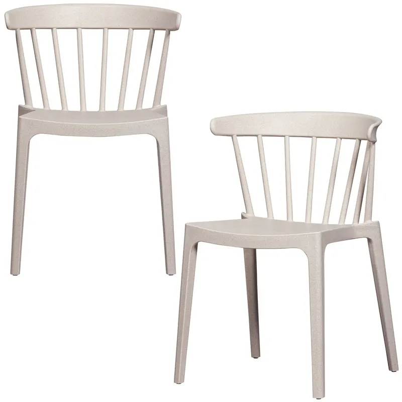 Bliss Gartenstuhl mit Sprossenlehne, Off white melange, im Wohnraum, Ansicht 3