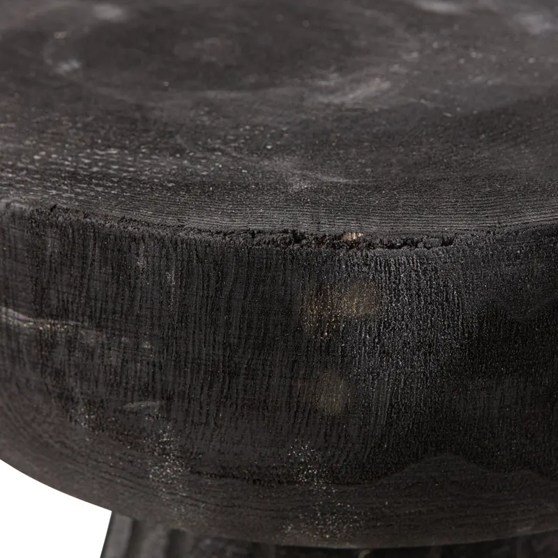 Borre Hocker, Schwarz, Detail, Ansicht 2
