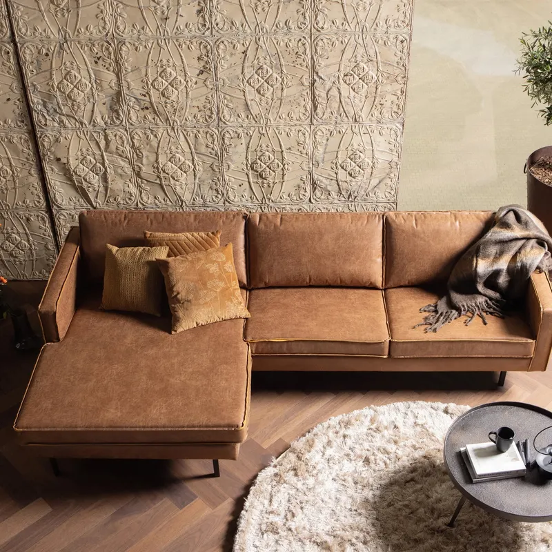Bounds Beistelltisch mit runder Platte, Antique gold, im Wohnraum, Ansicht 1