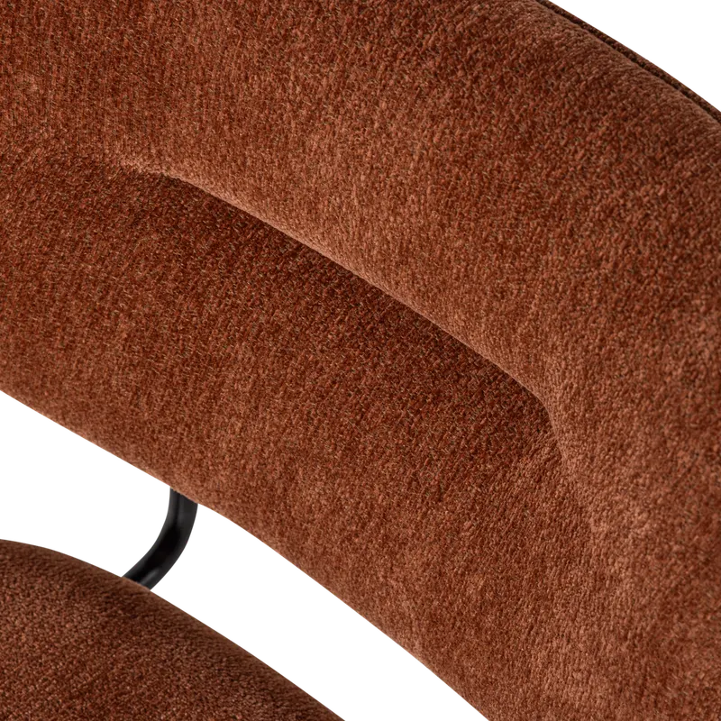 Brint Esszimmerstuhl mit Armlehnen, 2er-Set, Rostbraun, Detail, Ansicht 1