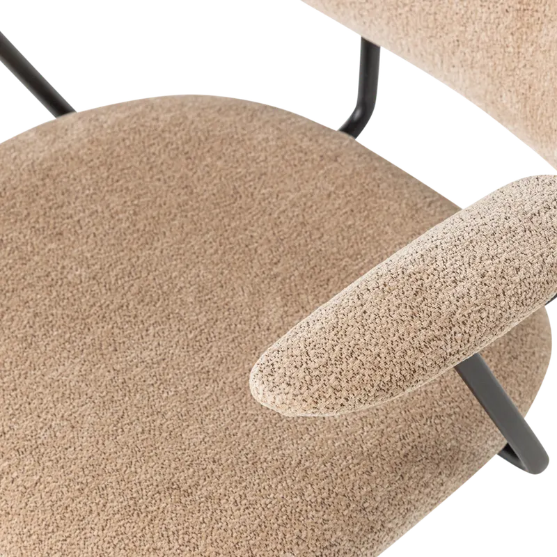 Brint Esszimmerstuhl mit Armlehnen, 2er-Set, Sand, Detail, Ansicht 1