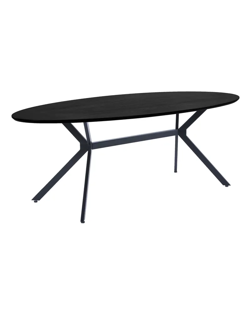 Bruno Esstisch oval mit Stahlgestell