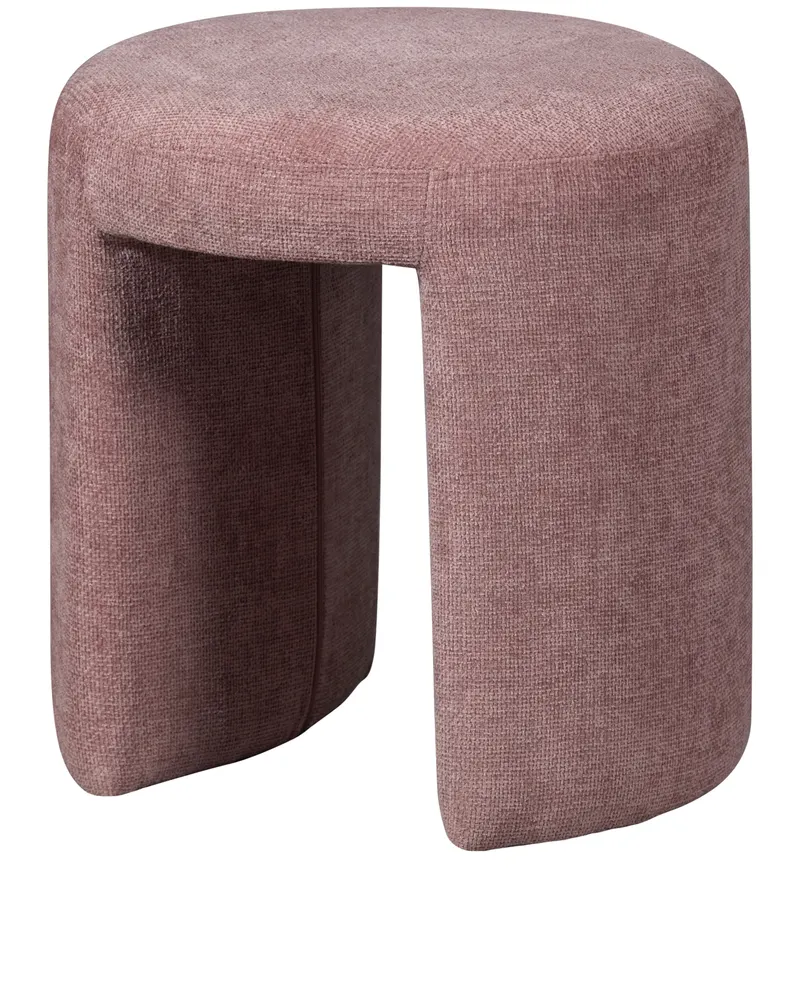 Charlie Hocker mit gepolstertem Bezug, Blush