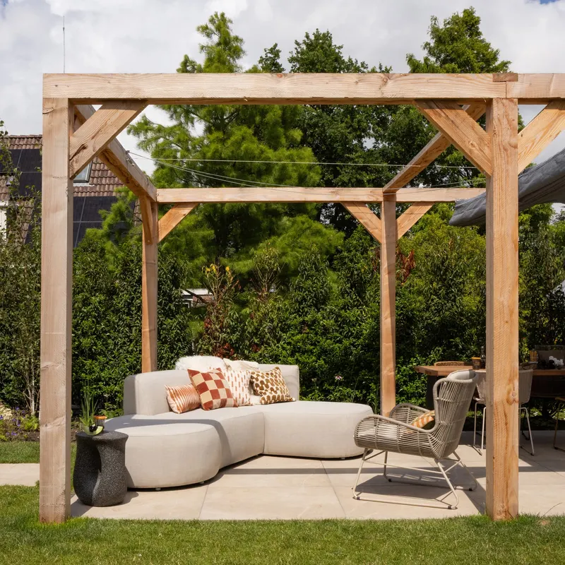 Chios Gartenlounge mit organischer Form, Natur, rechts, im Wohnraum, Ansicht 2
