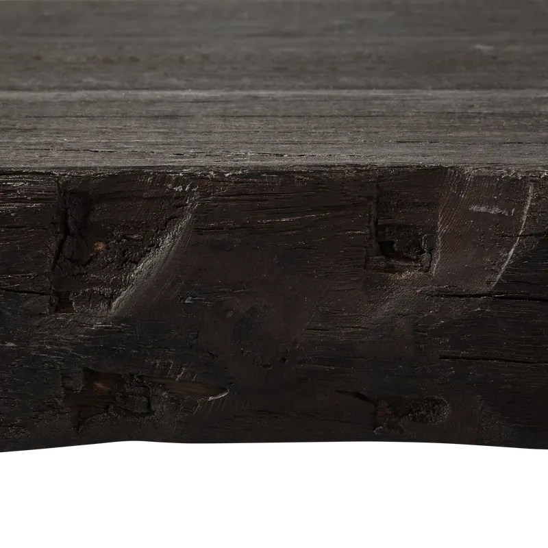 Clyde Sitzbank aus Mangoholz, Dunkelbraun, Detail, Ansicht 1