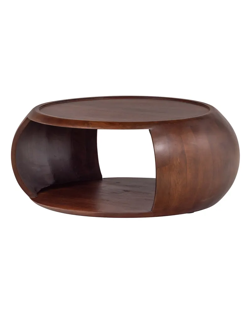 Cole Couchtisch aus Mangoholz mit offener Mitte
