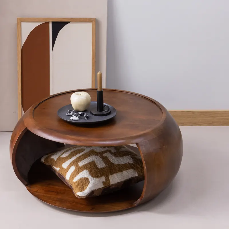Cole Couchtisch Braun, im Wohnraum
